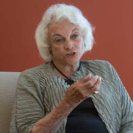 Sandra Day O'Connor being interviewed on campus on Sept. 16. Photo: Wayne Armstrong
