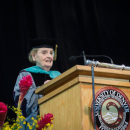 Albright challenges Class of 2016 to ‘heal, help and teach’