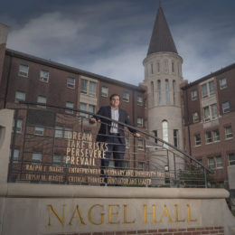 Lawyer and alumnus Edgar Barraza first came to DU on the Nagel Scholarship, an annual full-ride scholarship for three international students who otherwise would not be able to afford a DU education. Photo: Wayne Armstrong